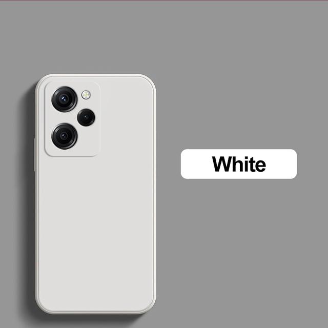 Firkantet full beskyttelsesdeksel Flytende silikon telefonveske for POCO X5 PRO 5G X5Pro X 5 POCOX5PRO 5G 6,67 TOMMES