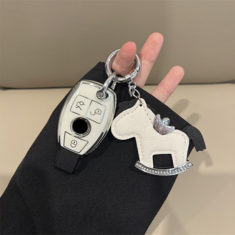 TPU Car Key Case Cover Shell Fob For Mercedes Benz A C E S G Class GLC CLE GL CLA GLB GLS W177 W205 W212 W213 W463 W222 X167 AMG