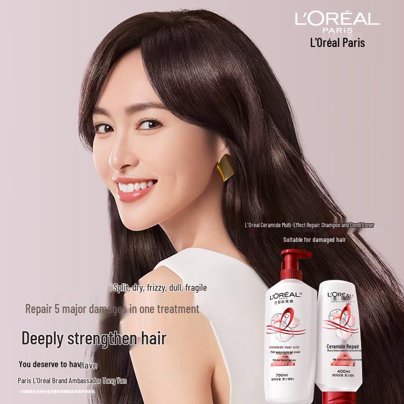 L Oréal Total Repair 5 Restoring Conditioner Twin Pack (2 x 400ml)