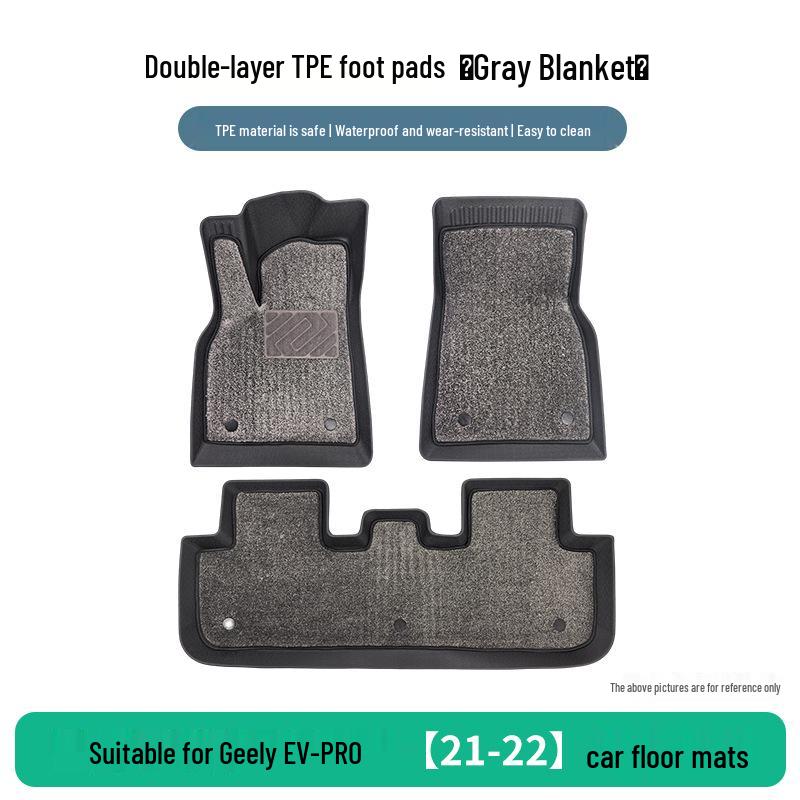 Anti-Slip TPE Car Floor Mats for Geely Emgrand EV-PRO 2021-2022 Models