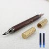 Luxury Classic Design Metal Fountain Pen Double Headed EF Nib  Ink Pen Caliber 3.4MM for Smooth Writing