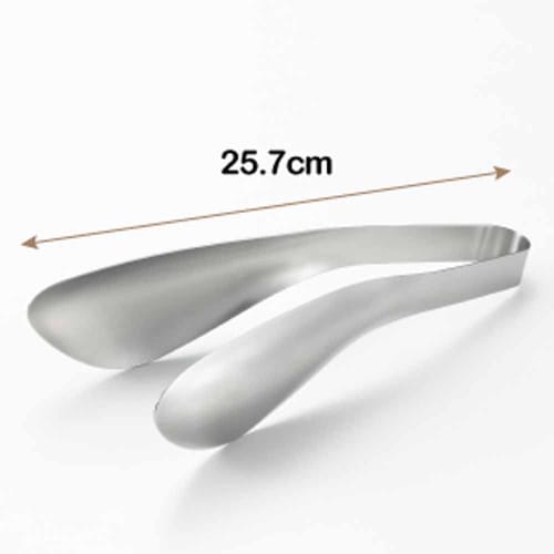 Yoshikawa Tongs, Made in Japan, Stainless Steel, Dishwasher Safe, Aikata PD3006, for Serving Pasta and Salad