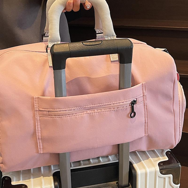 Fashion large-capacity portable travel bag Women's short-distance travel storage luggage bag Men's wet and dry separation sports fitness bag