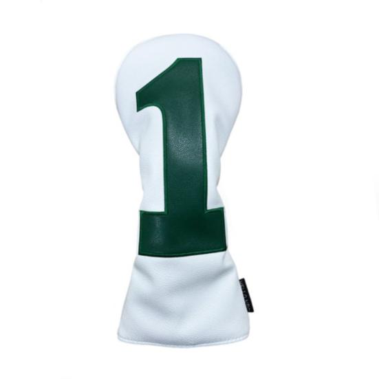 Faux Leather Golf Club Head Cover for Drivers Fairway Woods Hybrids No.1/3/5/U Headcover Soft Velvet Green Putter Head Protector