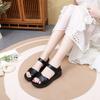Popular Sandals Women's 2025 Summer New Mother Shoes Soft Sole Soft Surface Light Non-slip Comfortable Middle-aged and Elderly Beach Shoes