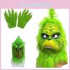 Christmas Grinch Gloves Terrifying Green Monster Costume Accessories