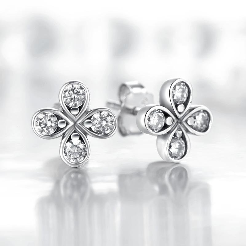 Tancise 925 Sterling Silver Zircon Earrings Drop Earrings For Women Wedding Party Gifts