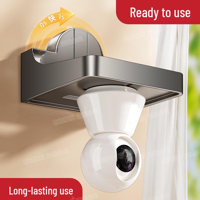 Indoor No-Drill Wall-Mountable Suction Cup Monitor Bracket & Camera Holder