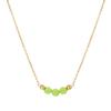 Vintage Necklace Featuring Natural Stone Adjustable Length Necklace Stainless Steel Texture Present for Women and Girl