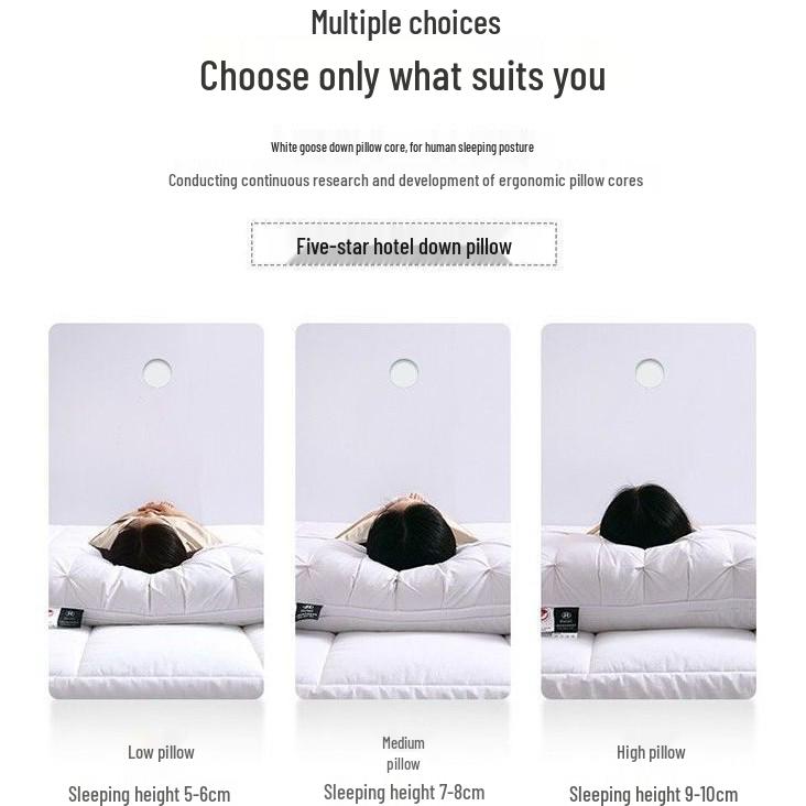 G5Z Luxus-Daunenhalskissen für den Heimgebrauch