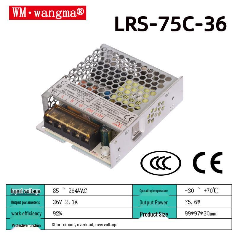35W-450W Single Output Switching Power Supply: 5V/12V/15V/24V/36V/48V for 3D Printers