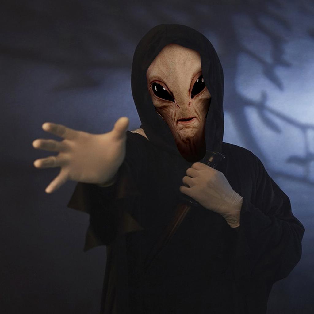 Alien Funny Mask Latex Full Head Realistic Masks Realistic Creepy Halloween Masks for Adults