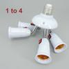 E27 TO 2 3 4 5 E27 Power Socket Way In 1 LED Light Bulbs Light Flexible Holder Base Switch Splitter Converter AC Power Lamp