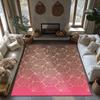 Geometric Pink Area Rug Modern Abstract Carpet Non-Slip Floor Mat Living Room Bedroom Home Decor Stylish Accent Rug Contemporary