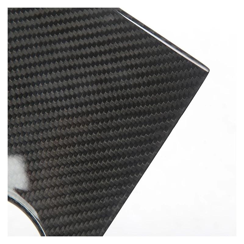 Echte Kohlefaser Mittelkonsolenabdeckung für Tesla Model 3 Y 2023 2022 Trockene Kohlefaser Glänzend Bedienfeld Auto Innenraum
