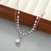 European and American Double-layer Pearl Bracelet Fashionable Retro Style Personality Design Cold Wind Pearl Jewelry