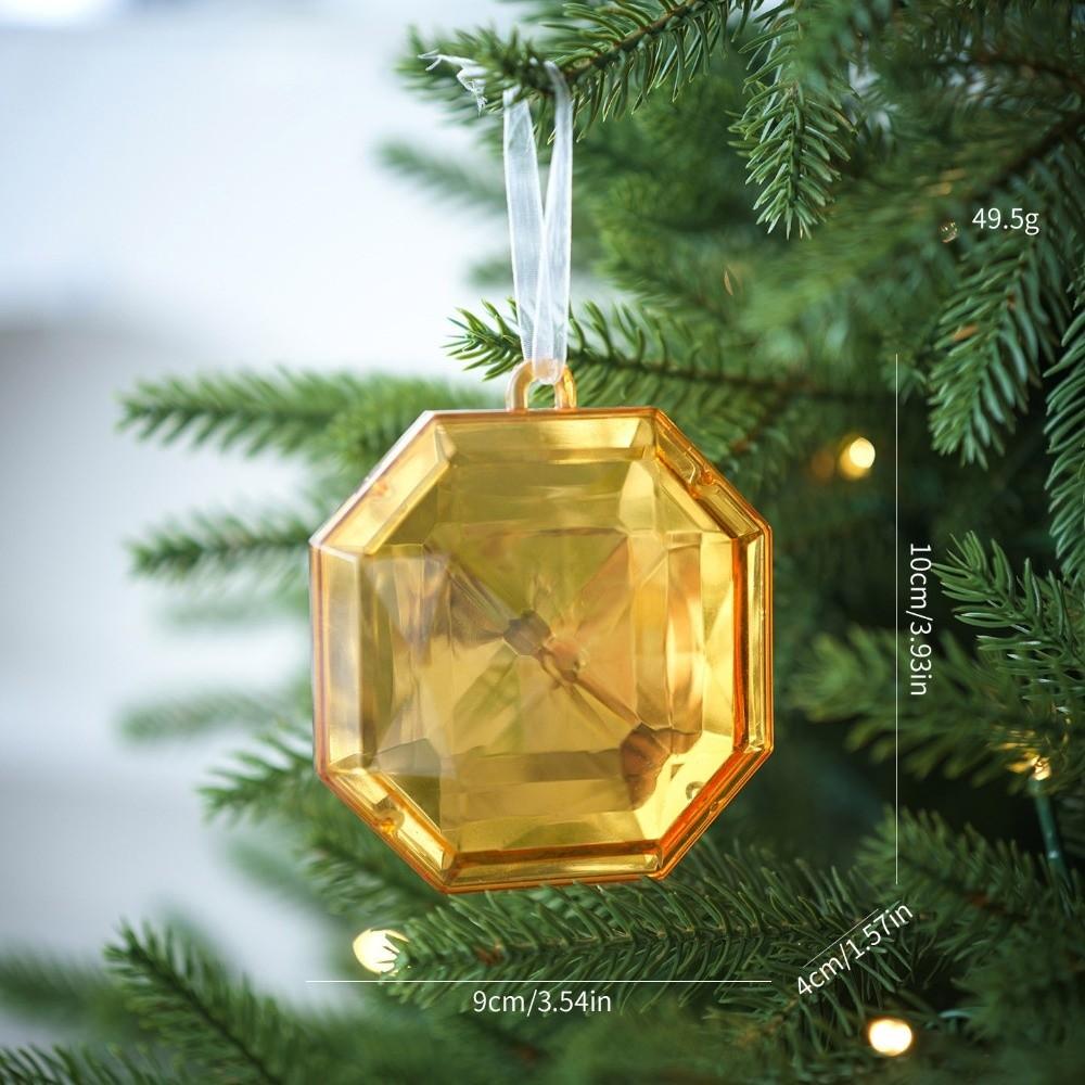 Multicolor Christmas Tree Glitter Gemstone Hanging Ornaments Holiday Decorations