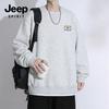 JEEP SPIRIT Men's Versatile Crew Neck Sweatshirt