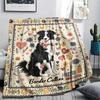 1Pc Cute Yorkshire Print Flannel Blanket, High quality Comfortable for All Seasons, Home Decor, Warmth and Comfort, Perfect for Christmas Gifts