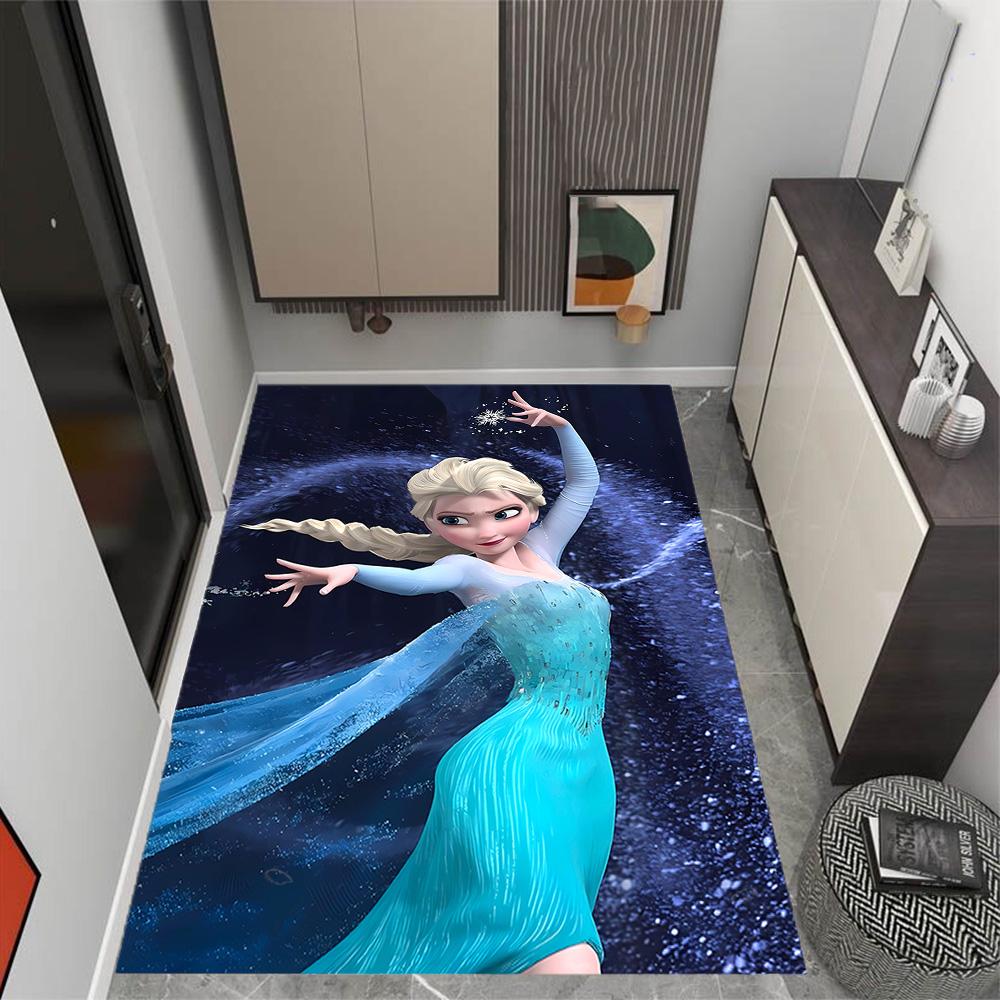 Elsa's Magical Ice Garden Floor Mat Perfect for Balcony Dormitory Entryway Game Room Antislip Carpet Office home decor