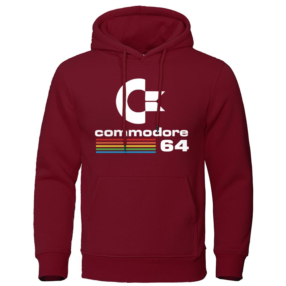 2025Comfortable Men Long sleeve HoodiesTracksuit Autumn Winter Male Hoodie Sweatshirts Commodore 64 Cool Clothing Street Hooded