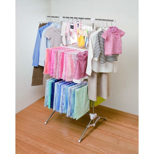 Sekisui Resin Stainless Steel Clothes Drying Stand, Morning Glory, TA-100 (Multi-functional & Large Capacity)