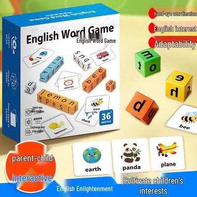 Gioco Educativo con Blocchi Battaglia di Ortografia Inglese per Bambini
