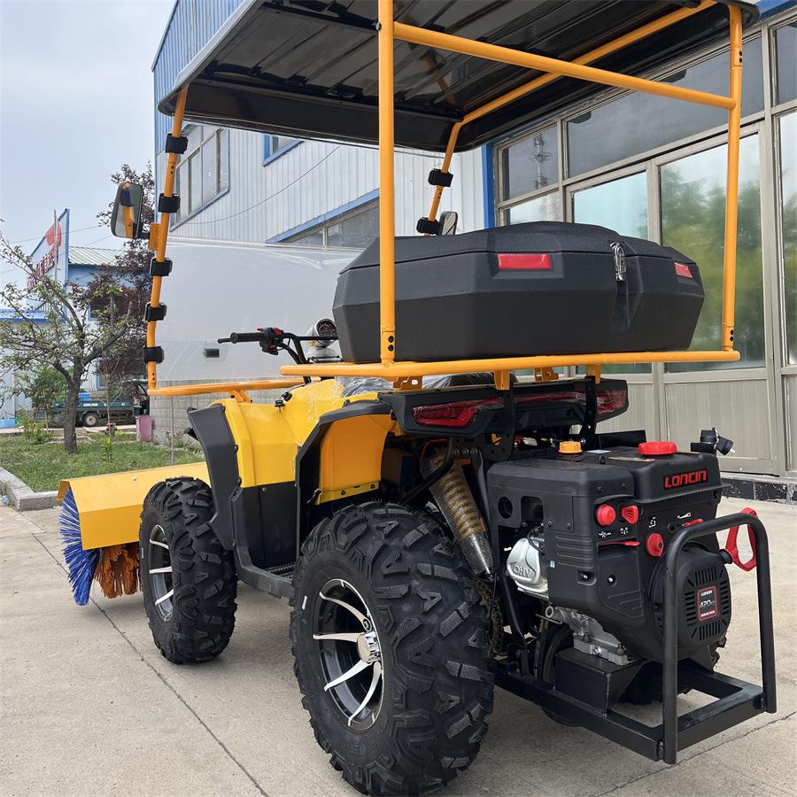 Multi-Functional Ride-On Snow Sweeper with Canopy for Park and Property