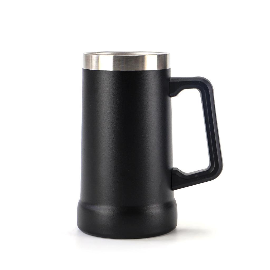 304 Stainless Steel Vacuum Insulated Coffee Tumbler with Handle - Portable Customizable Brazilian Beer Cup
