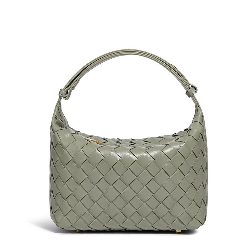 Borsa a mano tessuta a mano transfrontaliera nuova fresca temperamento borsa a tracolla stile casual orizzontale borsa da sottoascellare