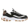 Skechers DLites Comfortable Round Toe Shock Absorbing Low Top Dad Shoes Women sneaker 150553-BKW