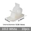 10Pcs Plastic Wire Clamp Holders Self-Adhesive Cable Tie Mounts  Electronics Cord Organization