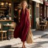 Summer Dress for Women Casual Deep V Neck Halter Sleeveless Long Dress Beach Vacation Flowy A-line Dress with Pockets
