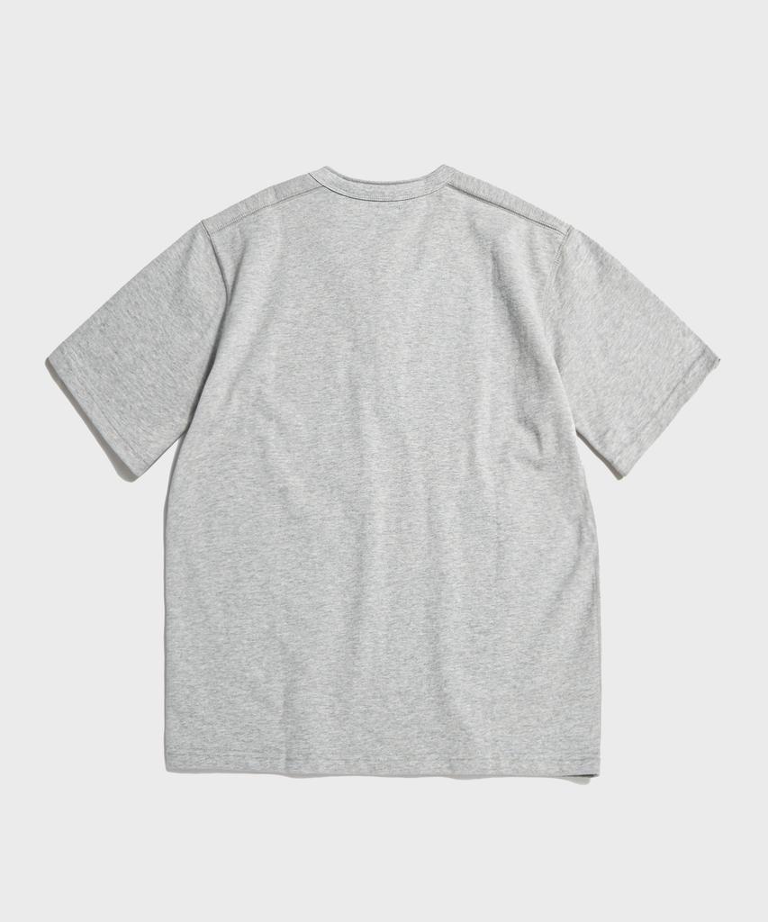 Beulonseun 10.6 Oz Cotton Short Sleeve Henley Tee Gray