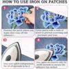 4 Pcs Rose Flower Embroidered Patches Floral Iron on Fabric Jeans Patches Sew on Clothing Patches Appliques for Hats Clothes Bags Shoes DIY Crafts