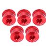 5Pcs Bicycle Bike Chainring Screw Chainwheel Bolt for Single Double Triple Speed(red-7mm)