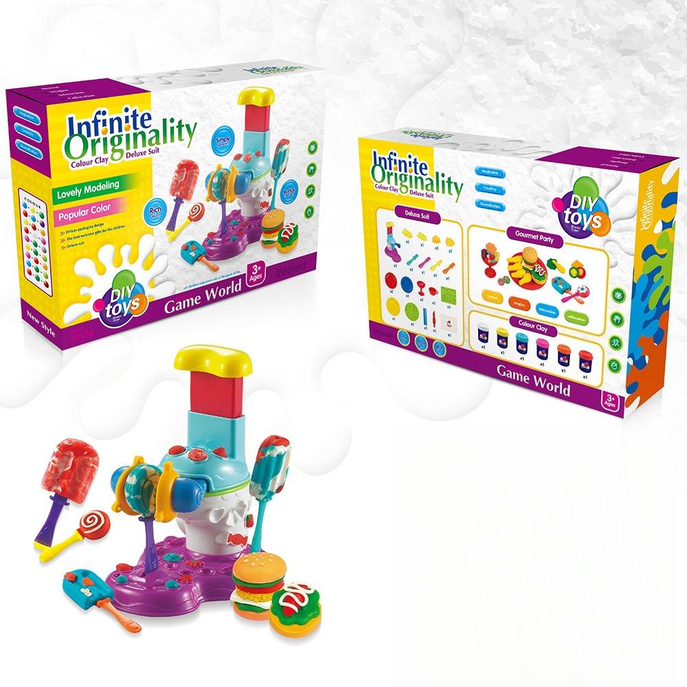 

Free handmade creative Diy clay toys, play house children s light clay toys