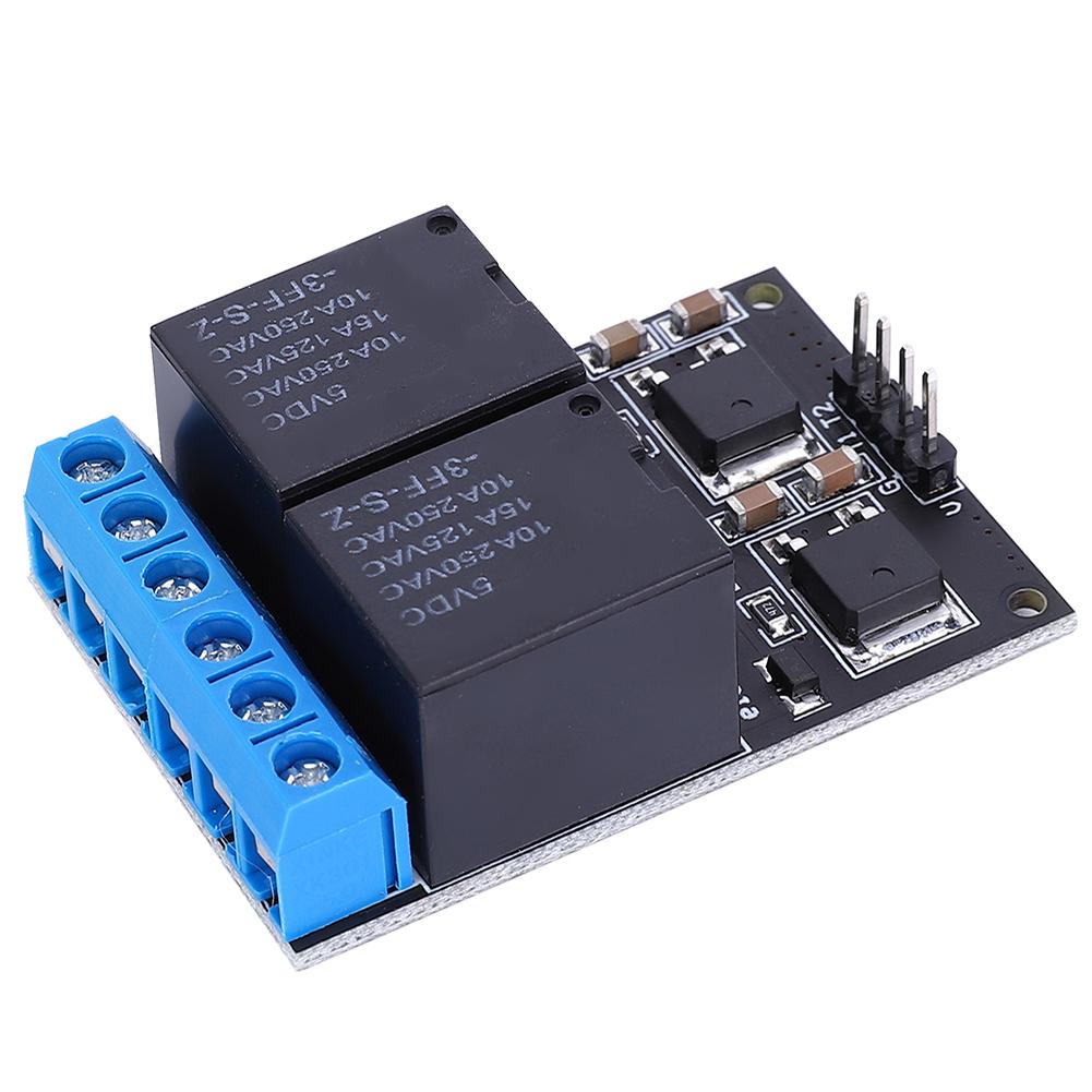 2 Channel Bistable Self Locking Trigger Board Button MCU Low Level Control Switch 12V