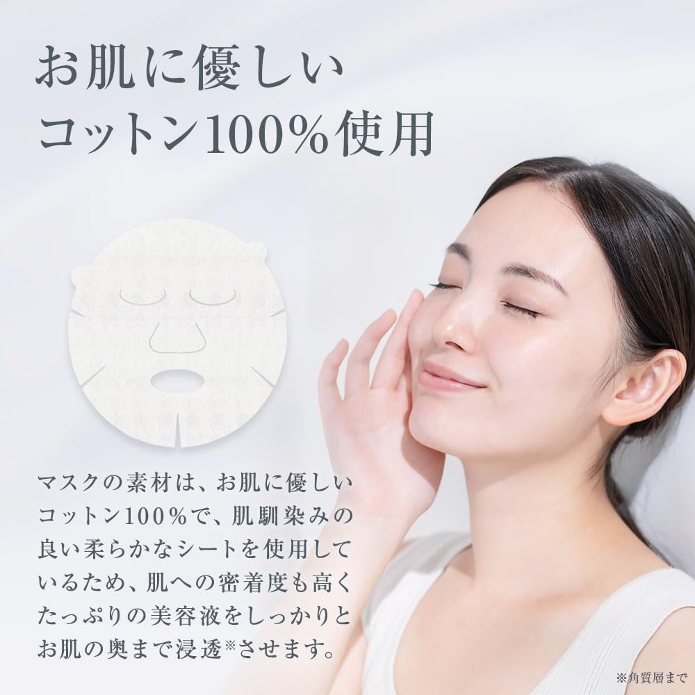 REVISIS Moisture Sheet Mask 2D 30 Pieces Made in Japan 3GF Individually Wrapped Unscented Uncolored Moisturizing Pore Care Face Pack Sheet