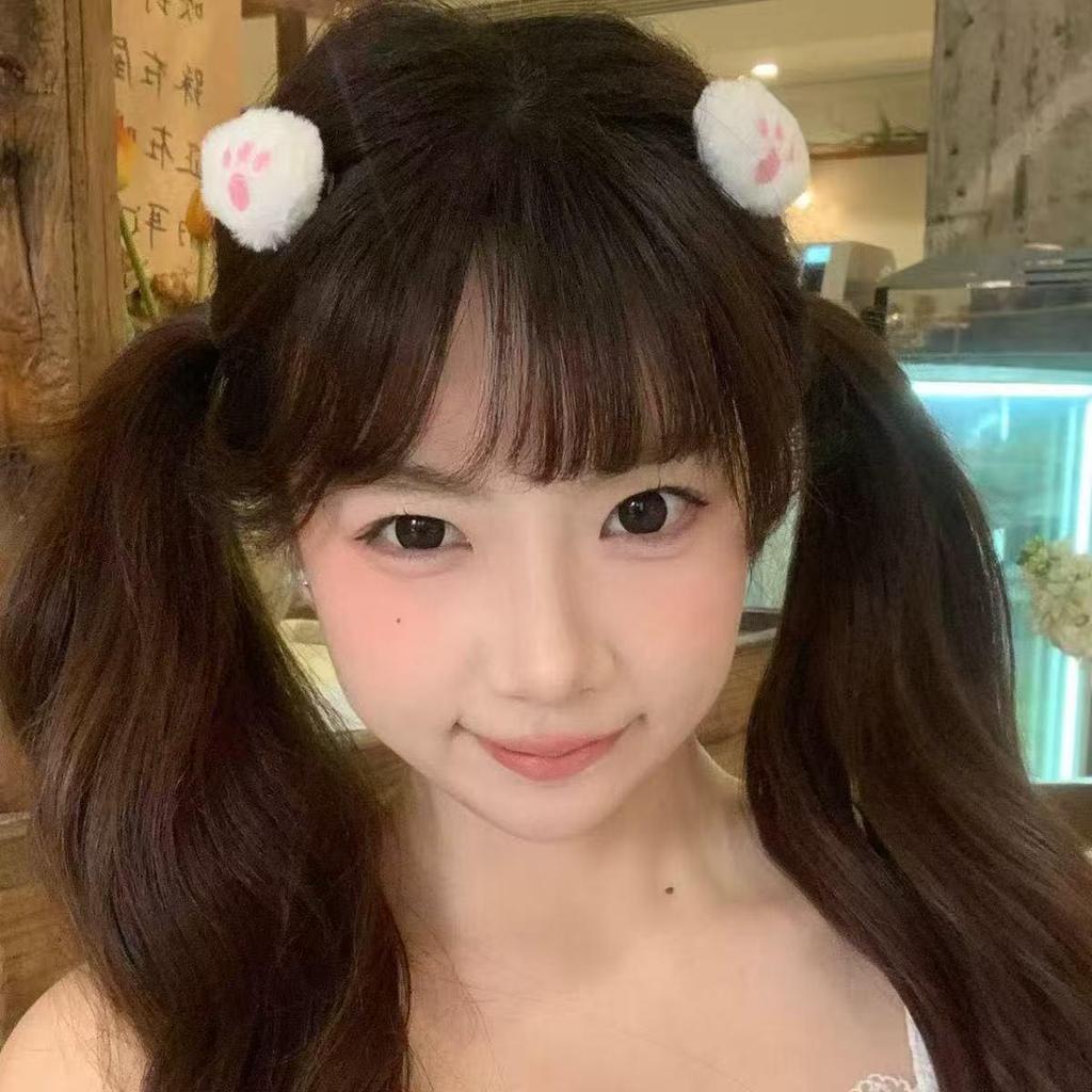 Internet Celebrity Cute Plush Kitten Paw Hair Clip - Soft-Hearted Girl Moe Headwear