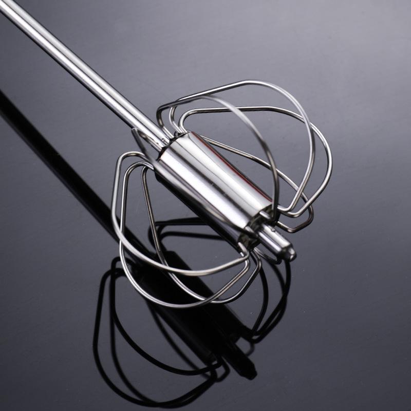 Stainless Steel Handheld Semi-Automatic Egg Beater & Cream Whipper