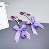 Bowknot Anal Plug & Nipple Clamps with Bells - Cute Flirting Set for Couples