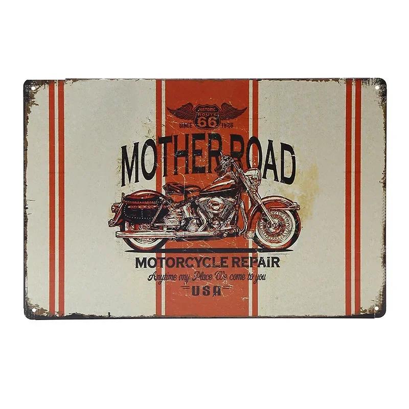 Retro BSA Motorcycles Metal Plate Norton Indian Tin Signs Vintage Metal Poster Garage Decor Club Pub Bar Wall Decoration YJ175