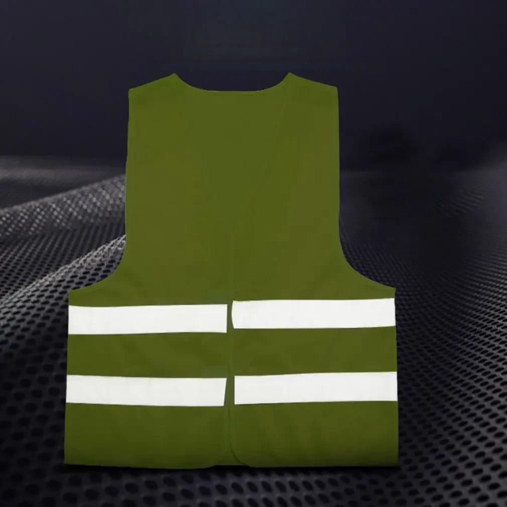 Car Reflective Safety Vest High Visibility Yellow for Traffic Running Cycling Outdoor Sports