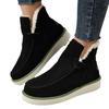 Women's Plus Size Cotton Boots In Stock, Winter Models, Solid Color Wedges, Feet, Plus Size Women's Snow Boots, Warm Short Boots