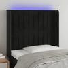 VidaXL LED Headboard Bedroom Furniture Single Bed Accessory Headboard Interior Black 3124330