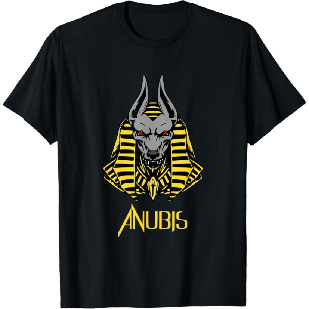 Anubis Egyptian God Art Hieroglyphics Pyramid Protector T-Shirt