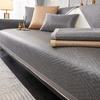 Sofa Cushion Summer Ice Silk Non-Slip Cover Gray Light Luxury Modern High-End Mat Four-Season Universal Seat Cushion