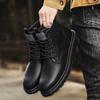 Fashion 2025 Autumn Men High Top Boots Outdoor Leather Ankle Boots Lightweight Casual Designer Male Work Boots Classic Handmade Shoes