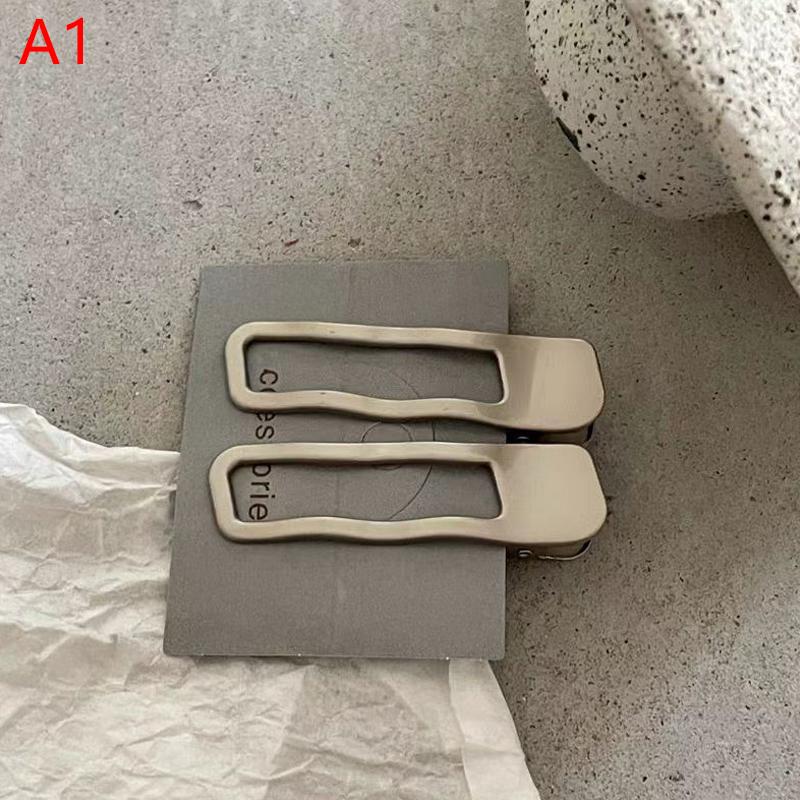 2 Stück Mädchen Haarspangen Silber Metall Entenschnabelklemme Frauen Haarspangen Seitlicher Pony Weiblich Damen Haarspangen Haaraccessoires